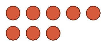 8 bulatan merah