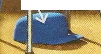 A blue cap