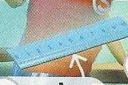 A blue ruler with numbers on it