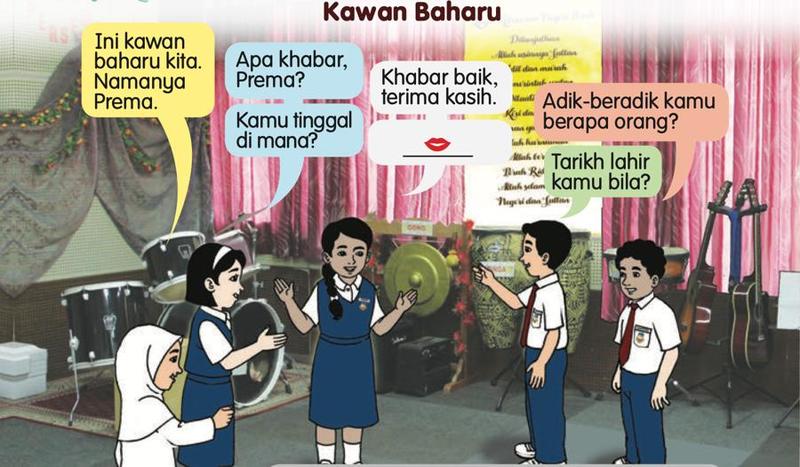 Murid bertanya khabar kepada Prema