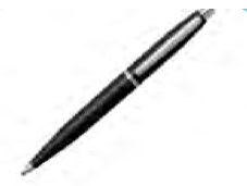 Sebatang pen dakwat hitam