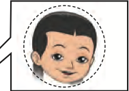 Muka seorang budak lelaki