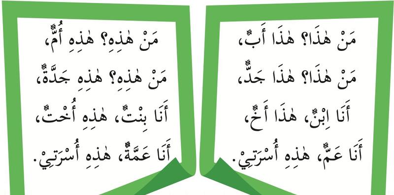 Dua helaian nasyid keluarga dengan soalan siapakah ini dan jawapannya