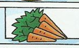 Three orange carrots