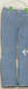 A pair of blue jeans hanging up