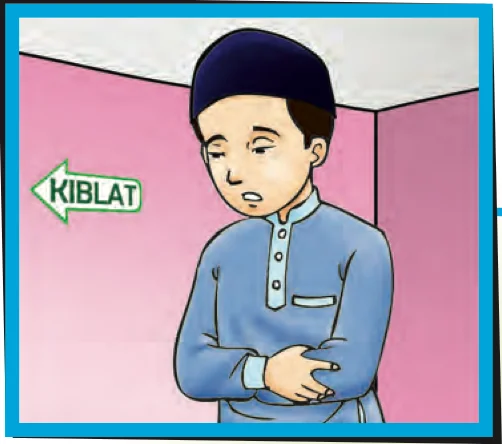 Murid bersolat menghadap kiblat