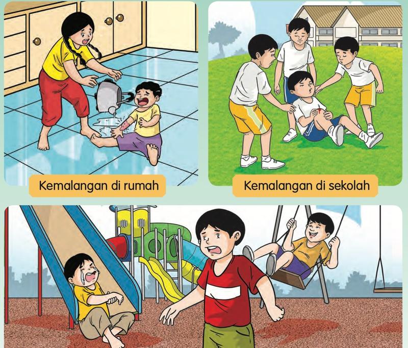 Kemalangan di rumah, di sekolah dan di tempat awam