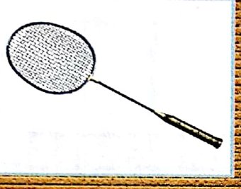 Sebuah raket badminton