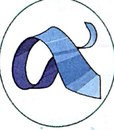 Sehelai tali leher berwarna biru