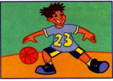 Greg playing basketball