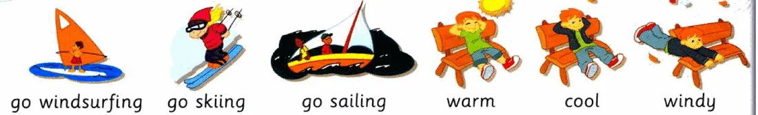 Pictures for go windsurfing, go skiing, go sailing, warm, cool and windy