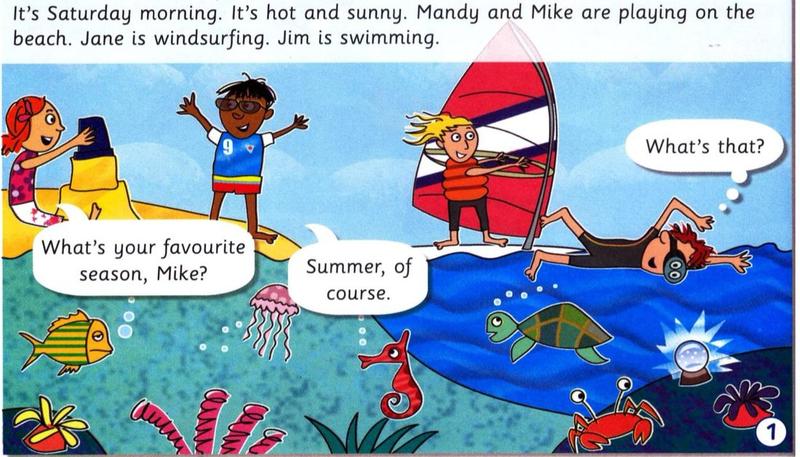 Children playing on a sunny beach; Jim finds a snow globe under the water