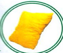 A yellow cushion