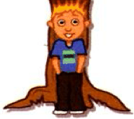 A boy standing in front of a tree