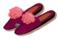 A pair of slippers