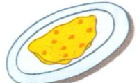 An omelette on a plate