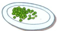 Peas on a plate