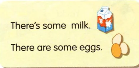 There's some milk. There are some eggs.