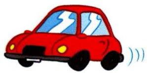 A red car