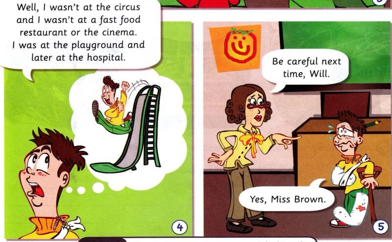 Will was at the playground and later at the hospital; Miss Brown says be careful
