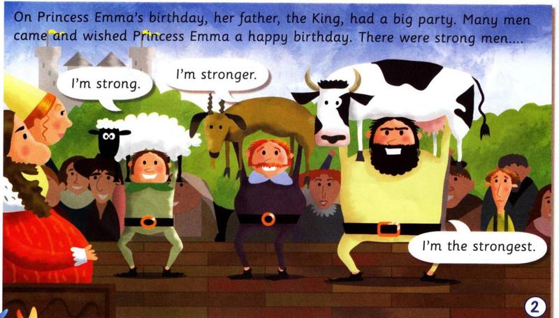 Strong men lift a sheep, a goat and a cow at the birthday party