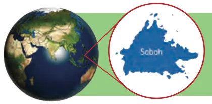 Glob dan peta negeri Sabah