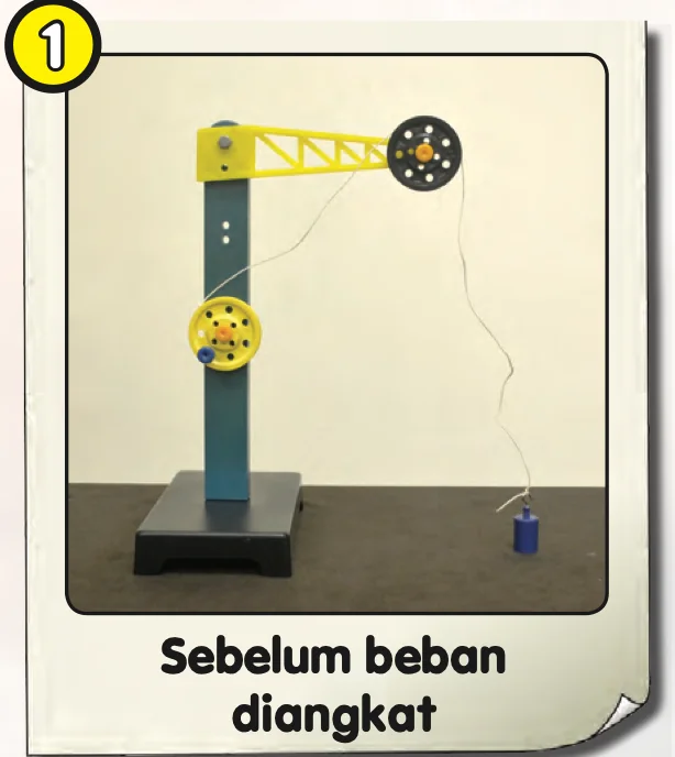 Beban berada di atas meja sebelum diangkat