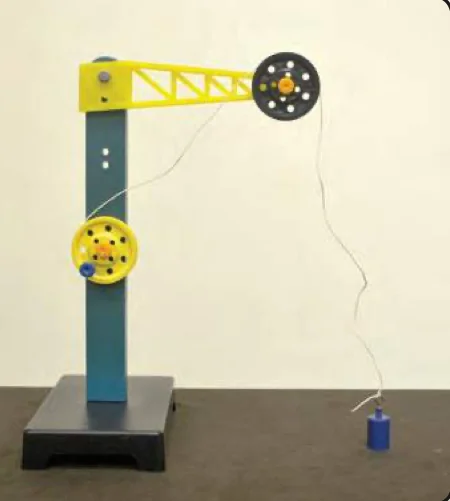 The load rests on the table