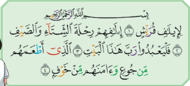 Surah Quraisy, ayat 1 hingga 4