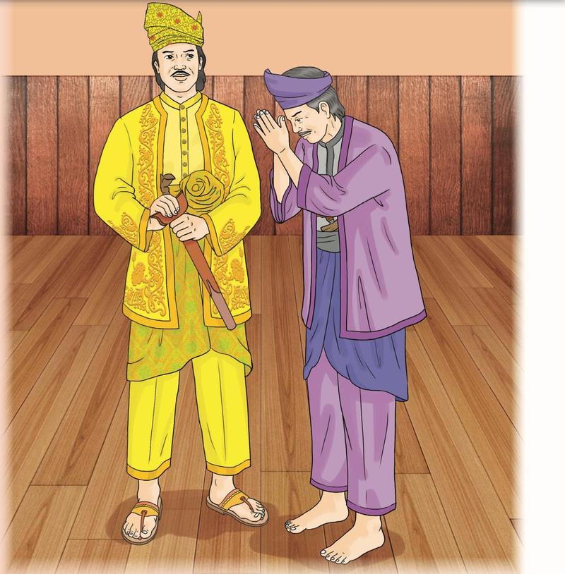 Tun Perak mengangkat sembah kepada Sultan Melaka