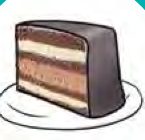 Sepotong kek coklat