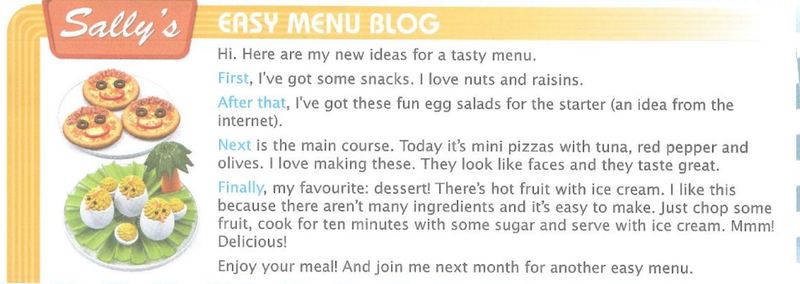 Sally's Easy Menu Blog with photos of mini pizzas and egg salads