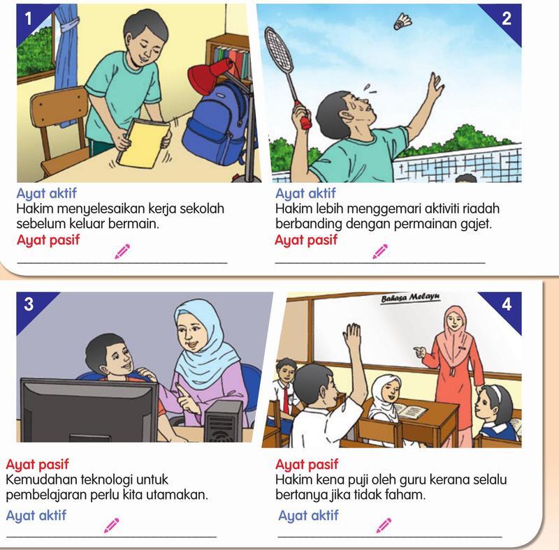 Empat gambar Hakim yang menunjukkan peribadi yang baik