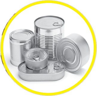 Tin food cans