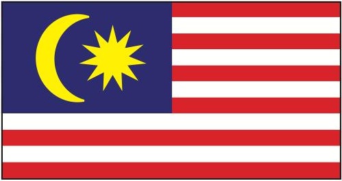 Bendera Persekutuan Tanah Melayu 1950 dengan bintang pecah 11