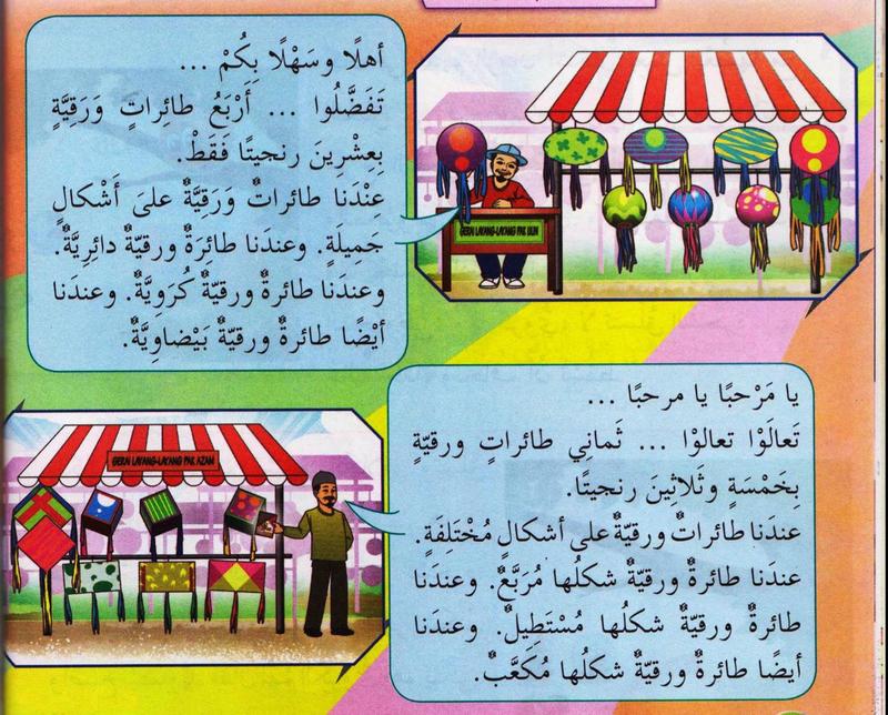 Dua kedai layang-layang: penjual pertama menjual empat layang-layang dengan dua puluh ringgit; penjual kedua menjual lapan dengan tiga puluh lima ringgit