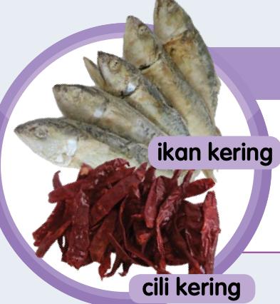 Ikan kering dan cili kering