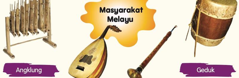 Angklung, gambus, nafiri dan geduk