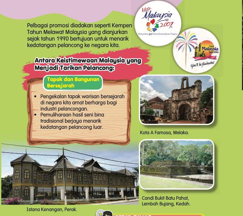 Logo Tahun Melawat Malaysia, Kota A Famosa, Istana Kenangan dan Candi Bukit Batu Pahat