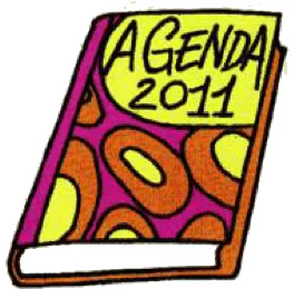 A diary with 2011 on the cover