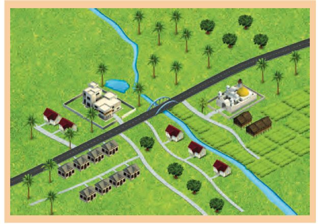 Gambar pandang darat Kampung Sejati