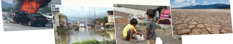 Gambar musibah: kemalangan, banjir, kemiskinan dan kemarau