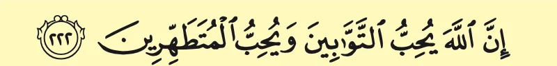 Surah al-Baqarah, 2: ayat 222, seperti dalam buku teks