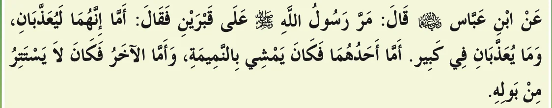 Hadis muttafaq 'alaih daripada Ibn Abbas, seperti dalam buku teks