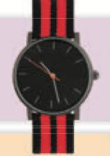 Jam tangan bertali jalur menegak