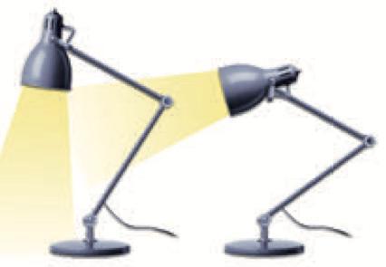 Dua lampu meja boleh laras