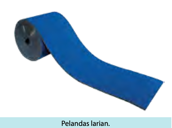 Pelandas larian berwarna biru