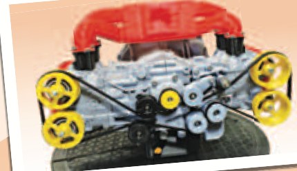 Model enjin dengan takal kuning