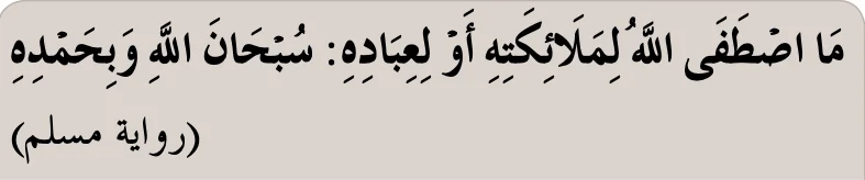 Petikan hadis riwayat Muslim tentang ucapan yang dipilih Allah SWT