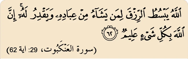Surah al-Ankabut ayat 62: Allah meluaskan rezeki bagi sesiapa yang dikehendaki dan menyempitkannya